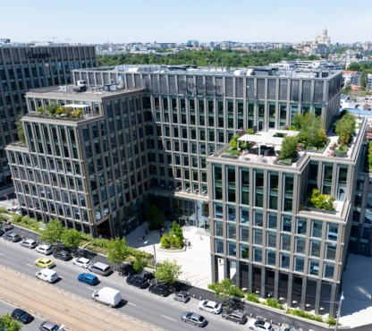 Romcim U Center 1 Bucuresti Aerial View